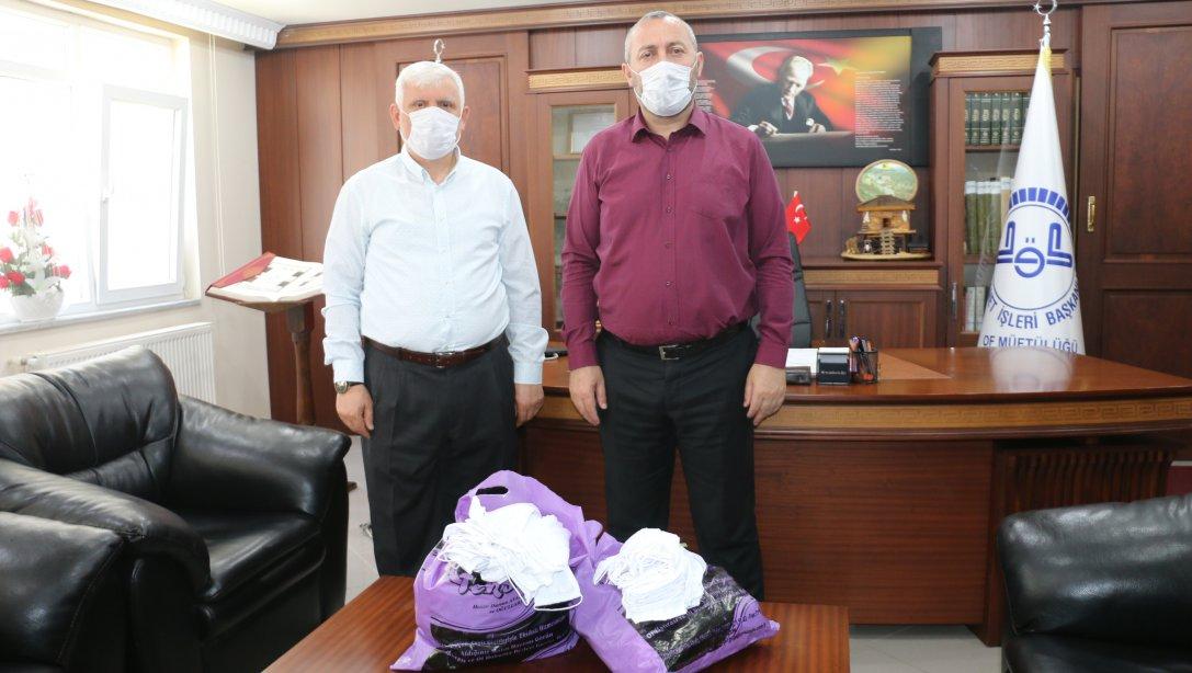Of Milli Eğitim Müdürlüğünden  Kuran Kursu öğrencilerine maske 