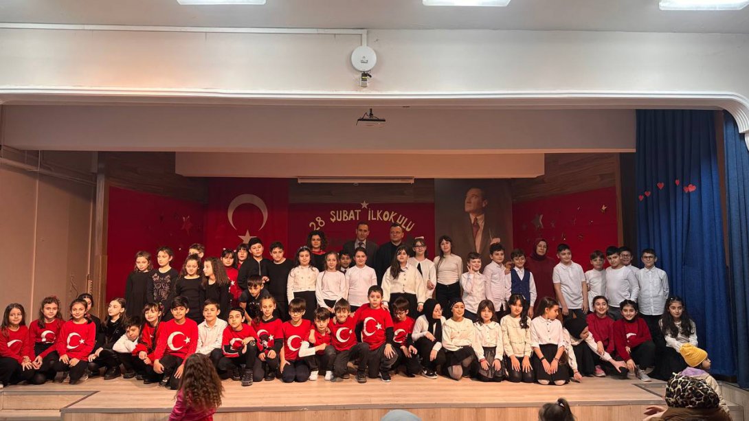 28 Şubat İlkokulu'ndan Çanakkale Zaferi kutlaması