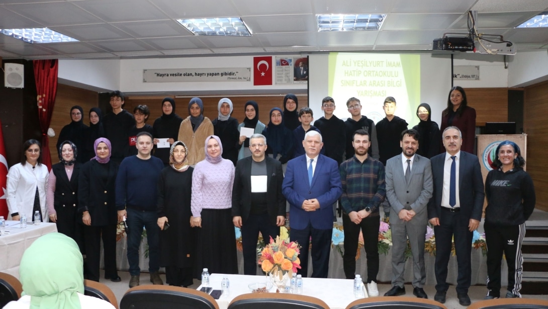 Ali Yeşilyurt İmam Hatip Ortaokulundan  çeşitli dönem sonu etkinlikler düzenlendi